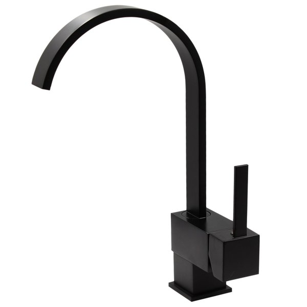 Novatto WRIGHT Single Handle Pivotal Bar Faucet in Matte Black,  NBPF-108MB